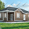 Одноэтажный дом «Станица» 70 м2 с террасой