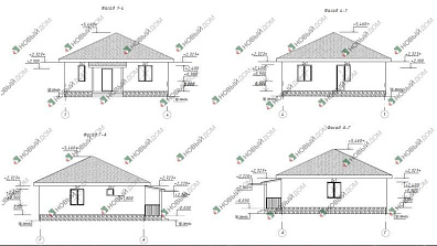 Одноэтажный дом «Аэтель» 78 м2