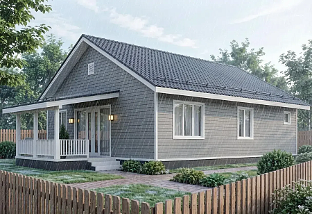 Одноэтажный дом «Дора» 101 м2 с террасой