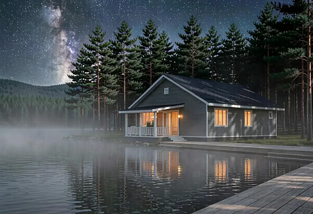 Одноэтажный дом «Дора» 101 м2 с террасой