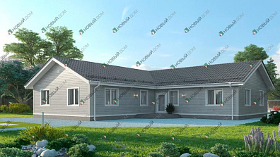 Одноэтажный дом «Эйкен» 156 м2