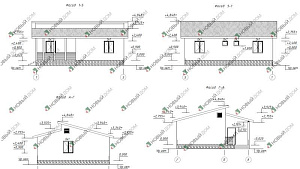 Одноэтажный дом «Молодость» 73 м2 с террасой