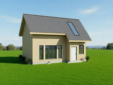 Одноэтажный дом с мансардой «СТАРТ» 127 м2